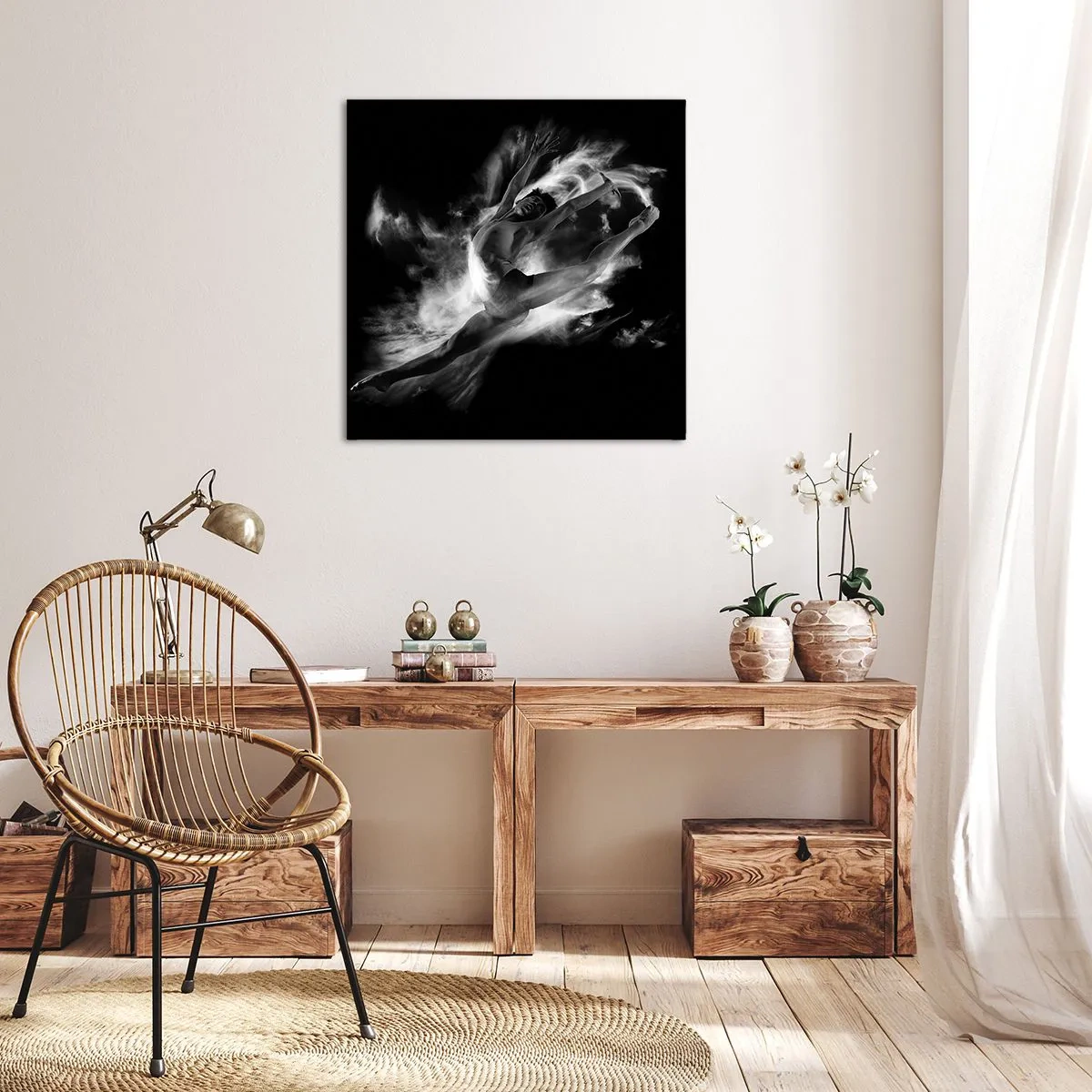 Obraz na płótnie - Zatrzymany w locie - 50x50 cm