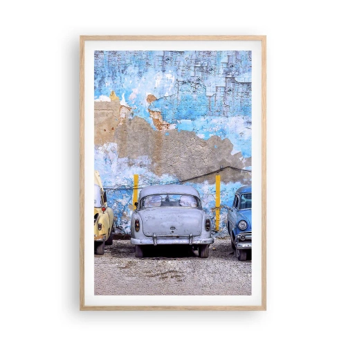 Plakat w ramie jasny dąb - Spotkanie weteranów - 61x91 cm