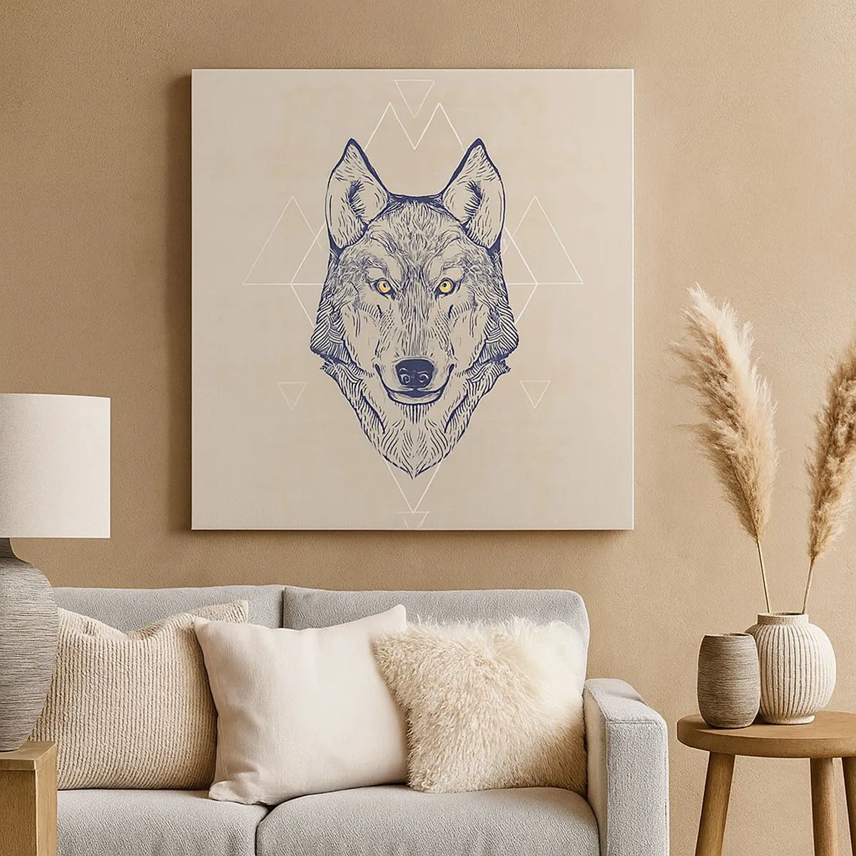 Obraz na płótnie - Alfa o przenikliwym spojrzeniu - 30x30 cm