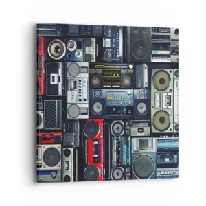 Obraz na płótnie - Tęsknota za latami 80. - 40x40 cm