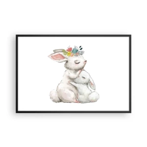 Plakat w czarnej ramie - Nie ma jak u mamy - 91x61 cm