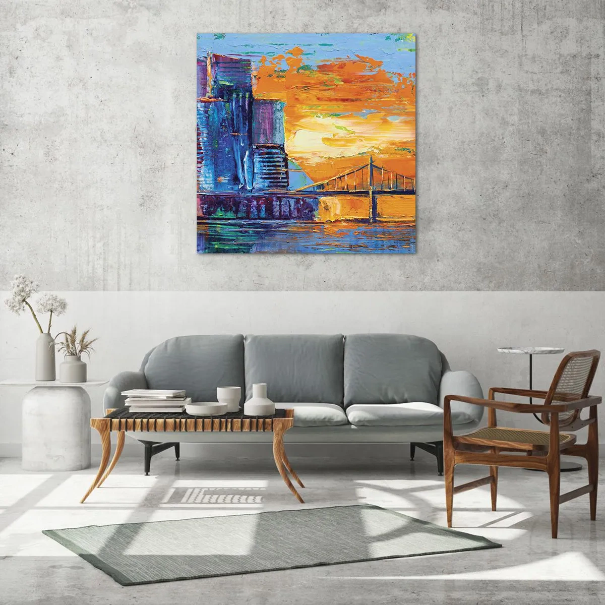 Obraz na szkle - Kultura i natura - 70x70 cm