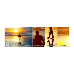Fototapeta Próbka Standard Eco - Powrót wojownika - Sport, Surfing, Indonezja - 100x30 cm