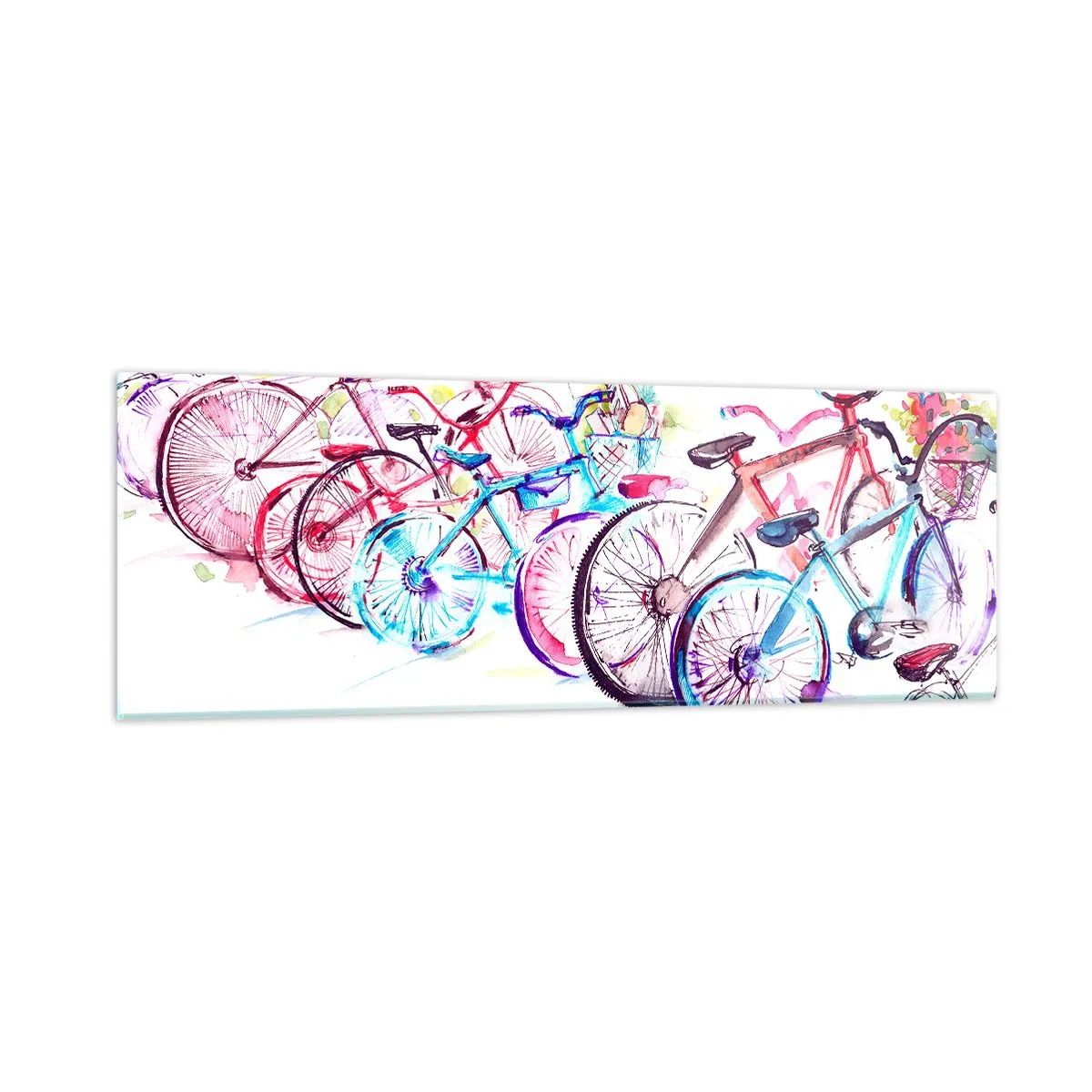 Obraz na szkle - Zjazd klubu Antymoto - 90x30 cm