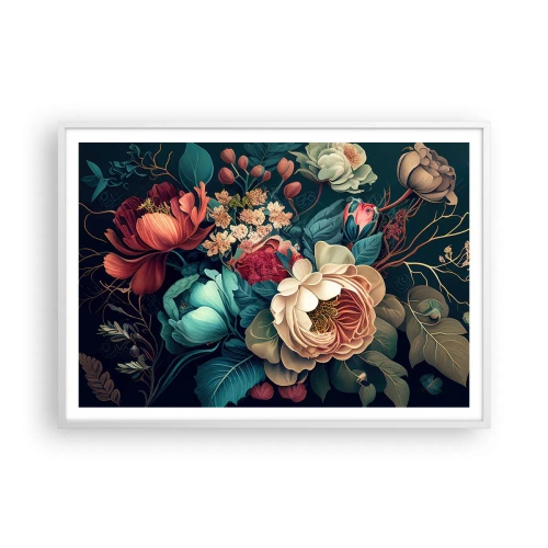 Plakat w białej ramie - XIX-wieczny czar - 100x70 cm