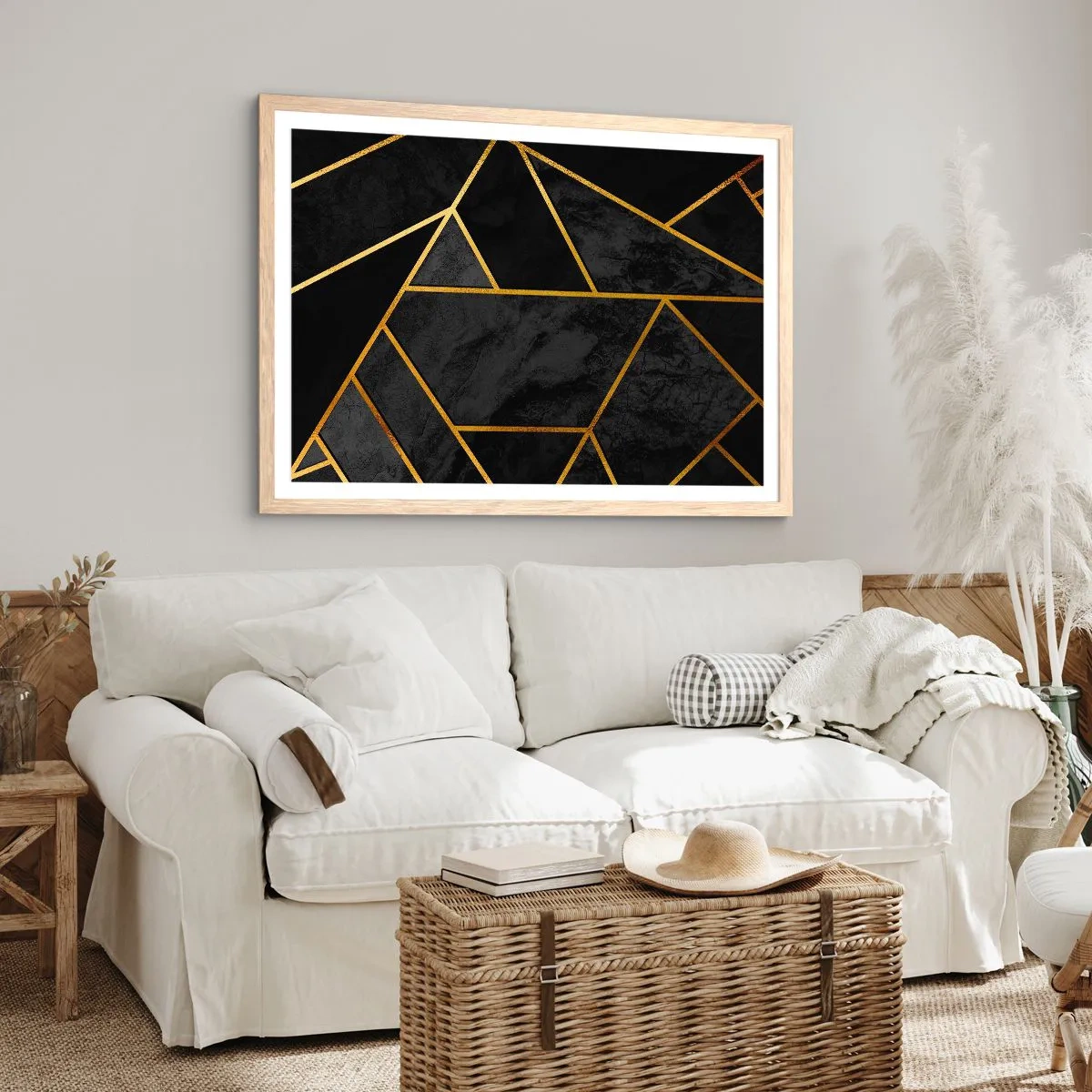 Plakat w ramie jasny dąb - Mrok i blask - 40x30 cm