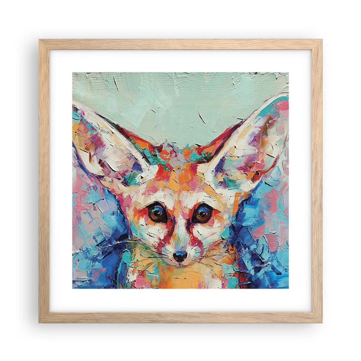 Plakat w ramie jasny dąb - Jesteście na mnie gotowi? - 40x40 cm