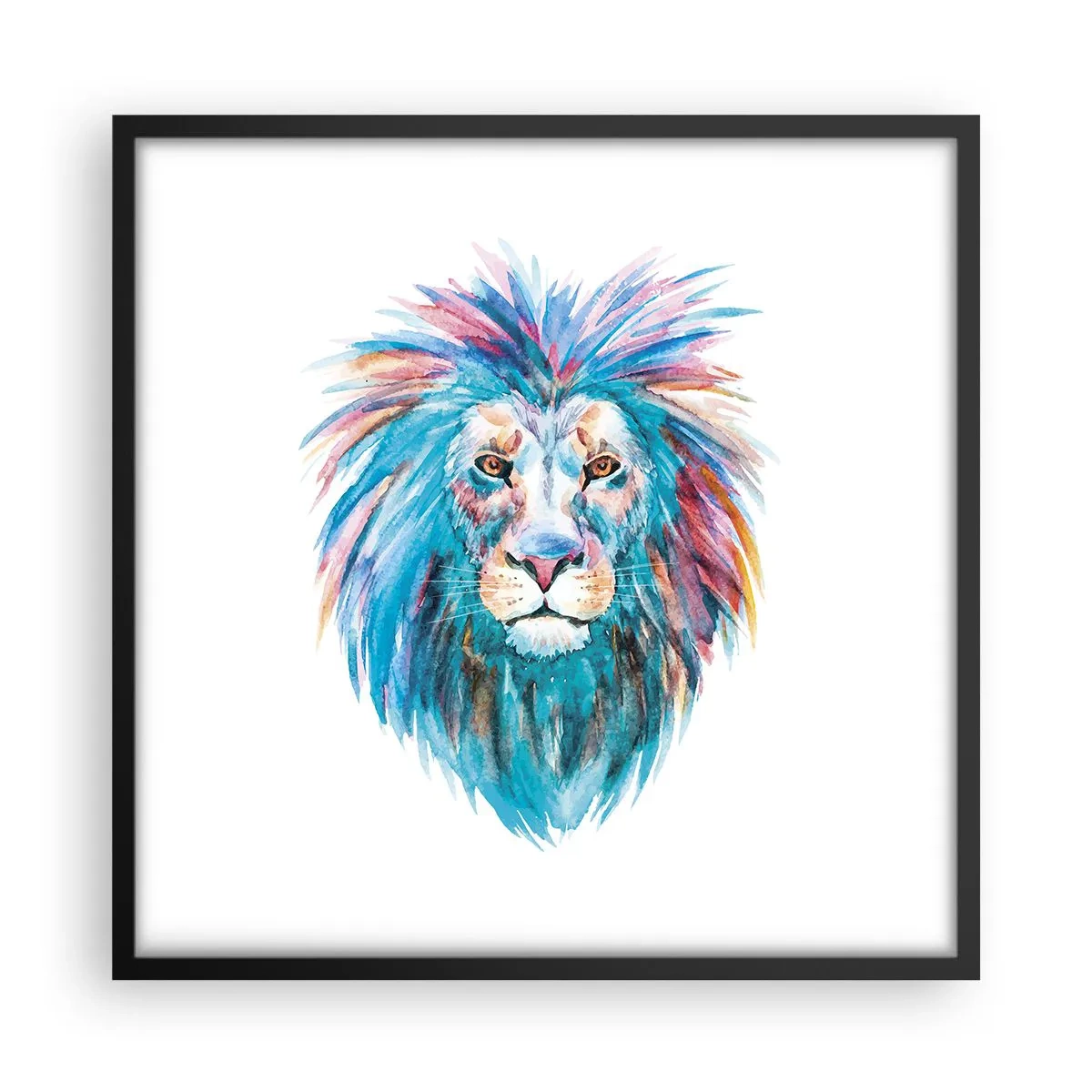 Plakat w czarnej ramie - Elektryzująca aura - 50x50 cm