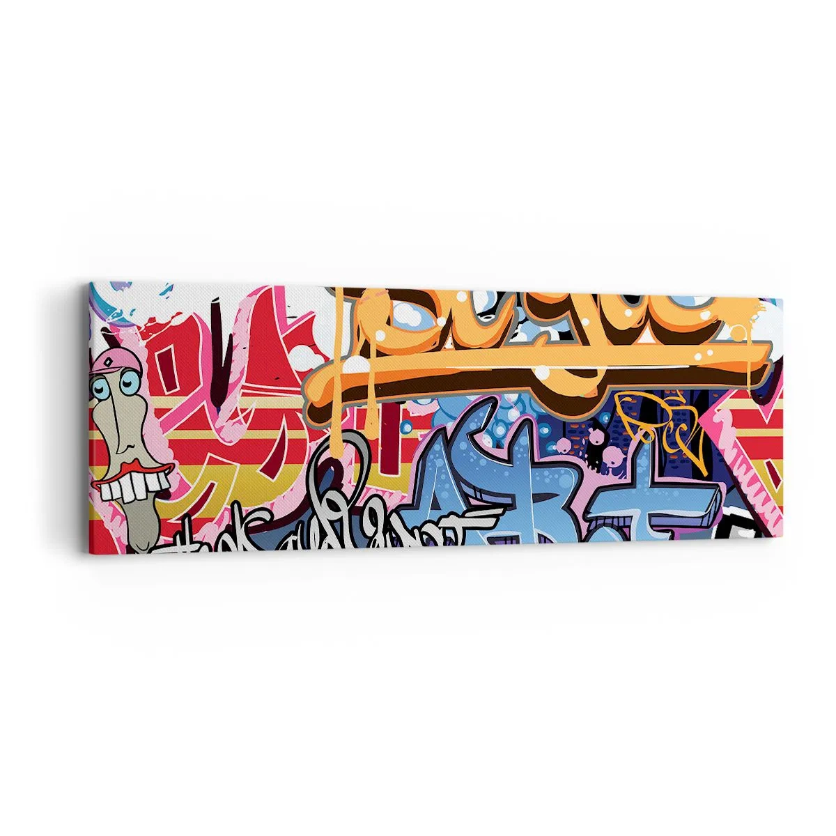 Obraz na płótnie - Murale, murale, murale… - 90x30 cm