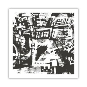 Plakat - Porządek czy chaos? - 60x60 cm