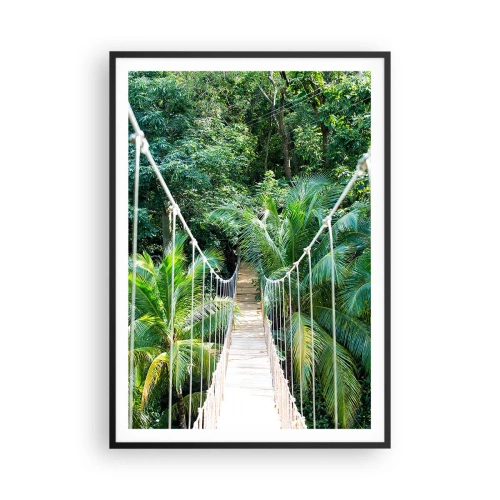 Plakat w czarnej ramie - Welcome to the jungle! - 70x100 cm