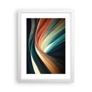 Plakat w białej ramie - Utkane z barw - 30x40 cm