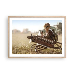 Plakat w ramie jasny dąb - Start ku marzeniu - 70x50 cm