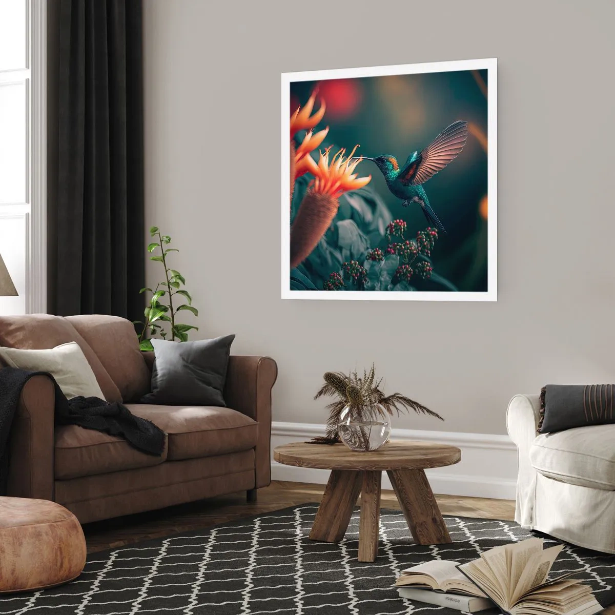 Plakat - naprawdę barwne życie - 50x50 cm