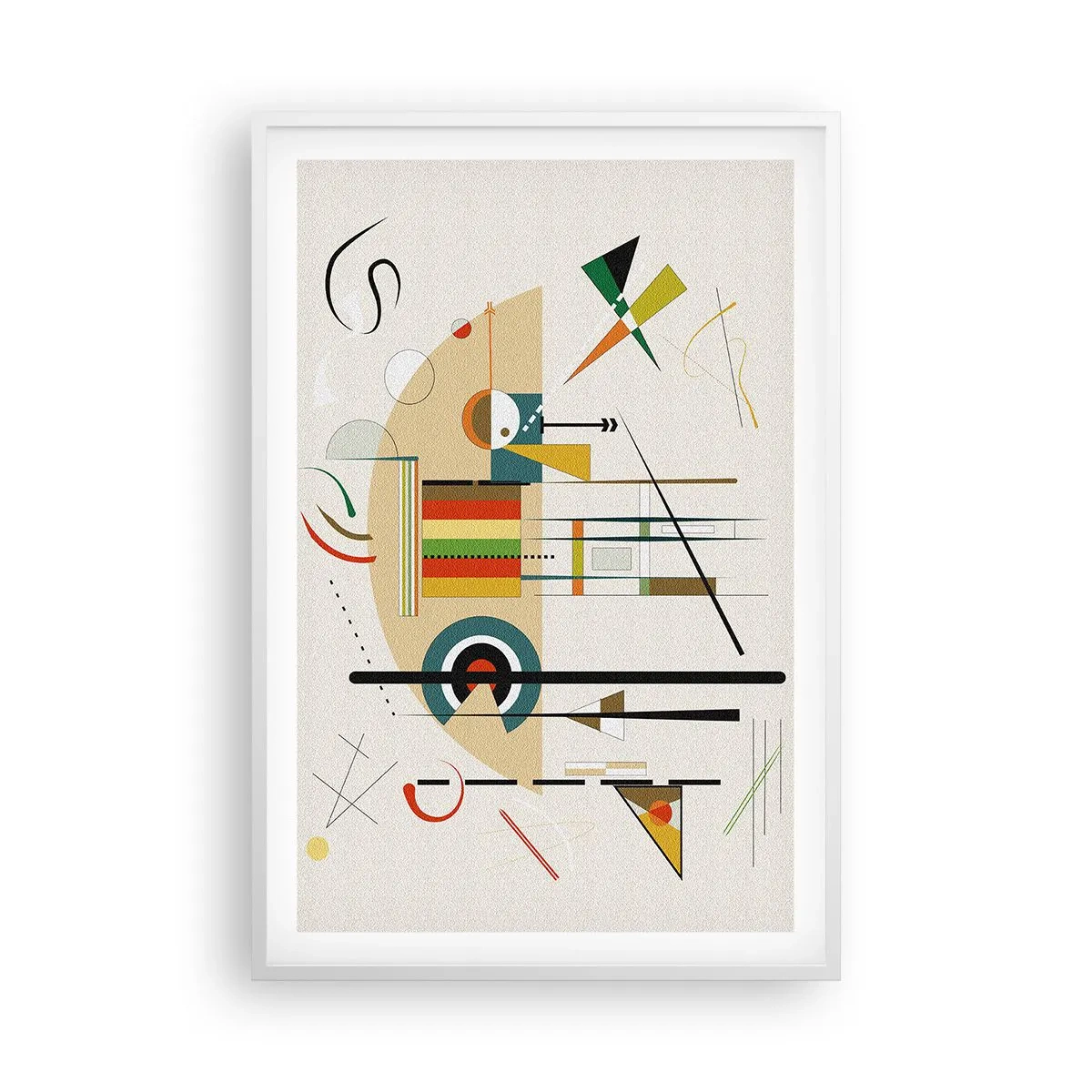 Plakat w białej ramie - I świat się śmieje - 61x91 cm