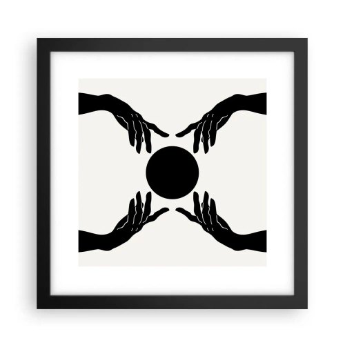 Plakat w czarnej ramie - Tajemny znak - 30x30 cm