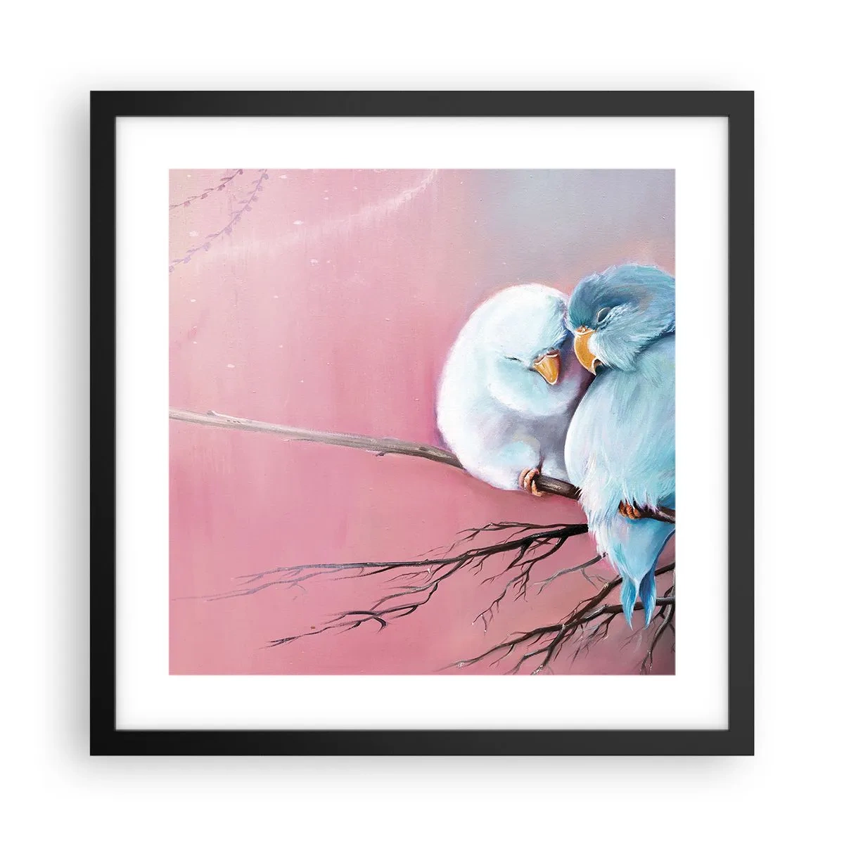 Plakat w czarnej ramie - Cóż tu dodać?… - 40x40 cm