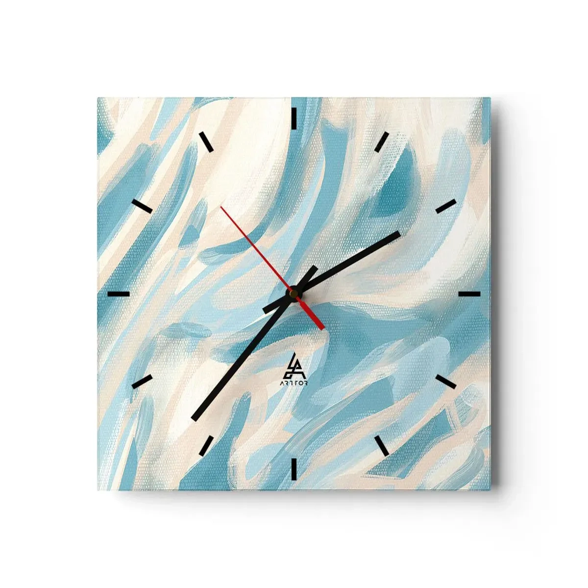 Zegar ścienny - Wiosenne powiewy - 40x40 cm