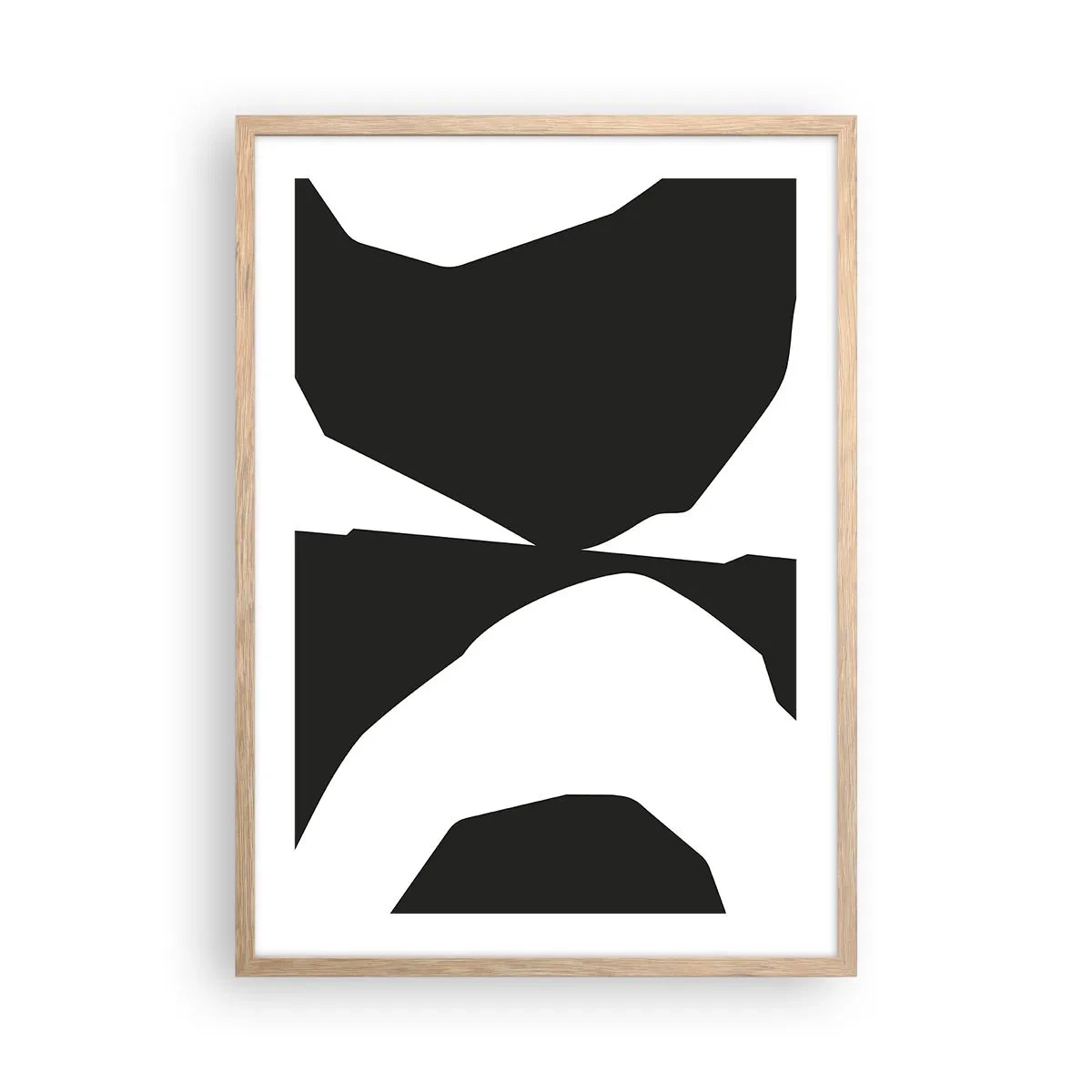 Plakat w ramie jasny dąb - Pozytyw -negatyw - 50x70 cm