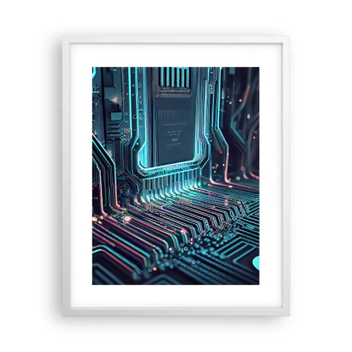 Plakat w białej ramie - Tak sobie myślę… - 40x50 cm