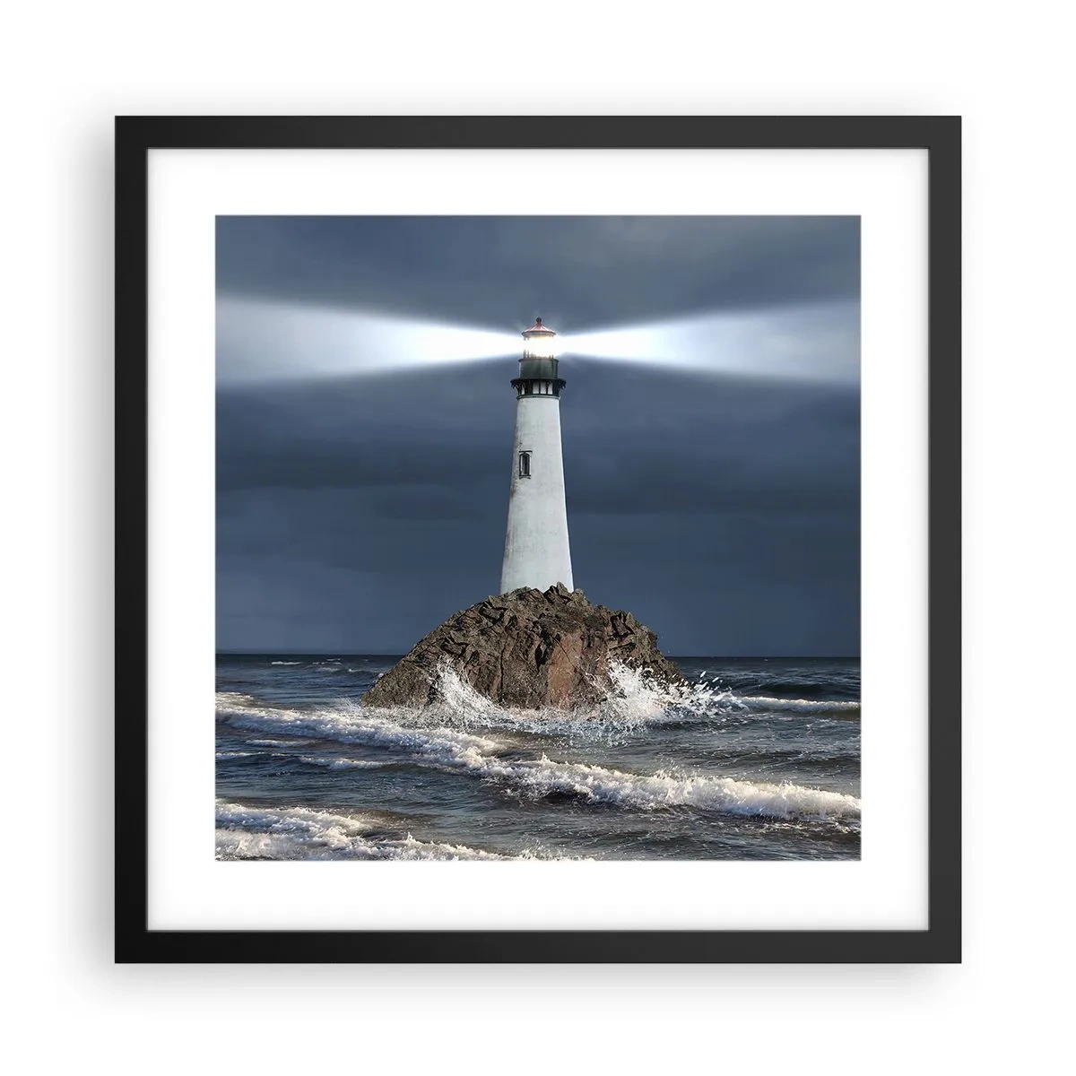 Plakat w czarnej ramie - Tu…tu…tutaj! - 40x40 cm