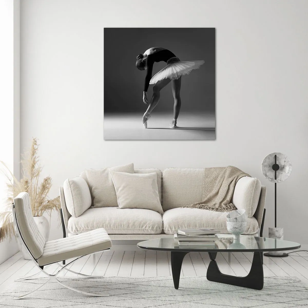 Obraz na szkle - Bella balerina - 30x30 cm