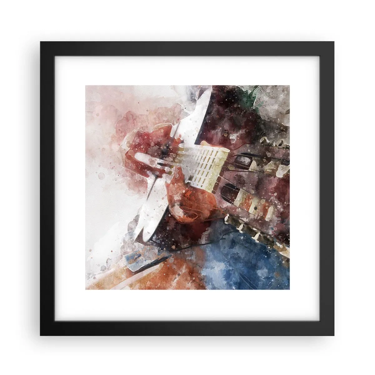 Plakat w czarnej ramie - I co o tym myślisz? - 30x30 cm