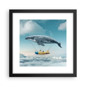 Plakat w czarnej ramie - Dlaczego nie? - 30x30 cm