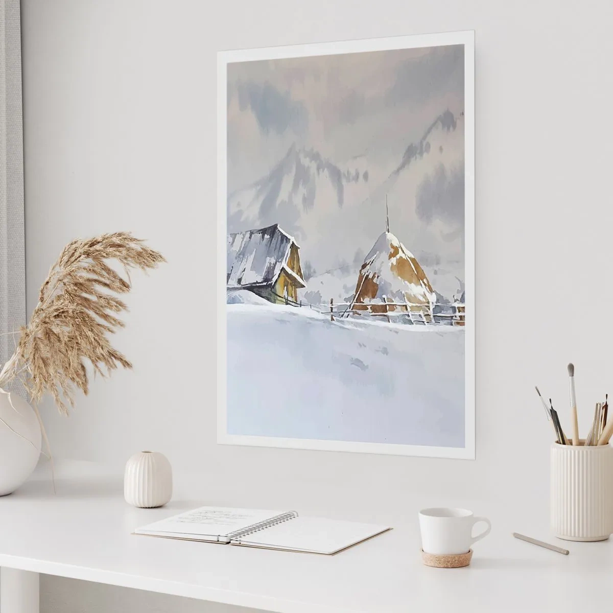 Plakat - W śnieżnej kotlinie - 40x50 cm