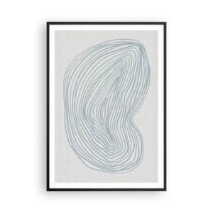 Plakat w czarnej ramie - Uśmiech kropli - 70x100 cm