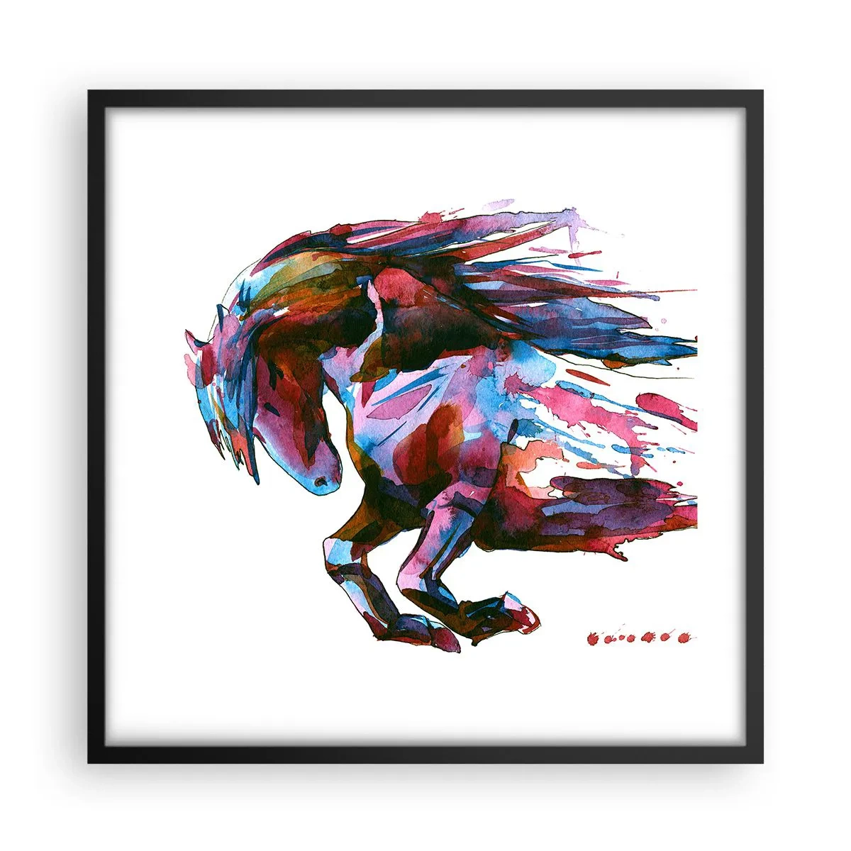 Plakat w czarnej ramie - W uniesieniu - 50x50 cm