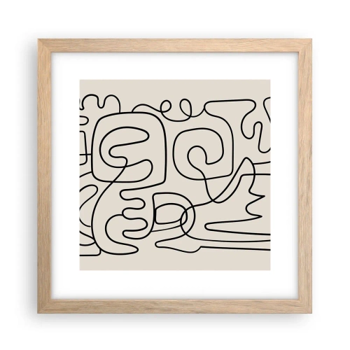 Plakat w ramie jasny dąb - Po śladzie - 30x30 cm