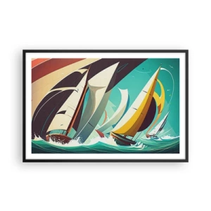 Plakat w czarnej ramie - Z żywiołami za pan brat - 91x61 cm