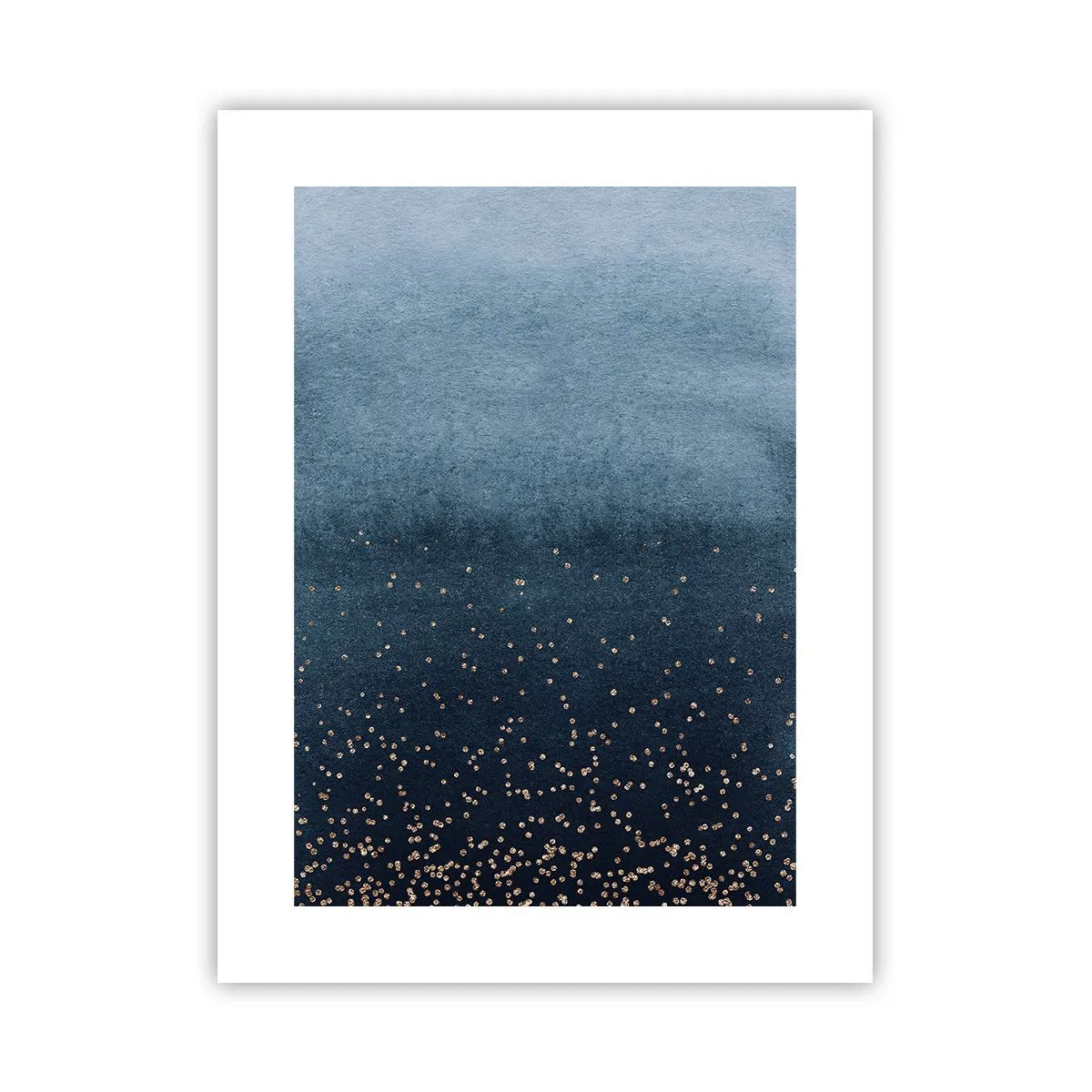 Plakat - Kompozycja – niebieskie fazy - 30x40 cm