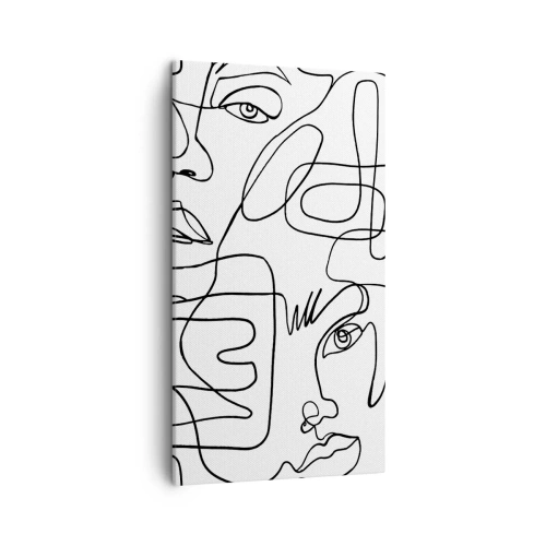 Obraz na płótnie - W splątanych emocjach - 45x80 cm