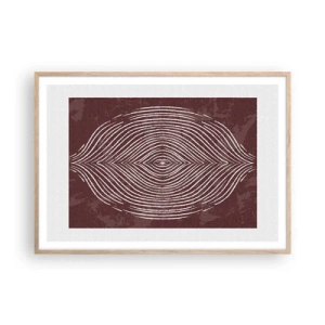 Plakat w ramie jasny dąb - Przestrzeń mówi - 100x70 cm