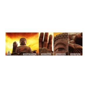 Fototapeta Próbka Samoprzylepna Deluxe Sticker - Spokój świata - Budda, Religia, Sztuka - 100x30 cm