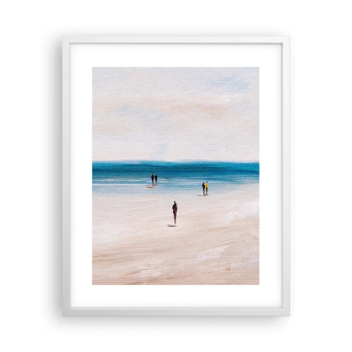 Plakat w białej ramie - Naturalna potrzeba - 40x50 cm