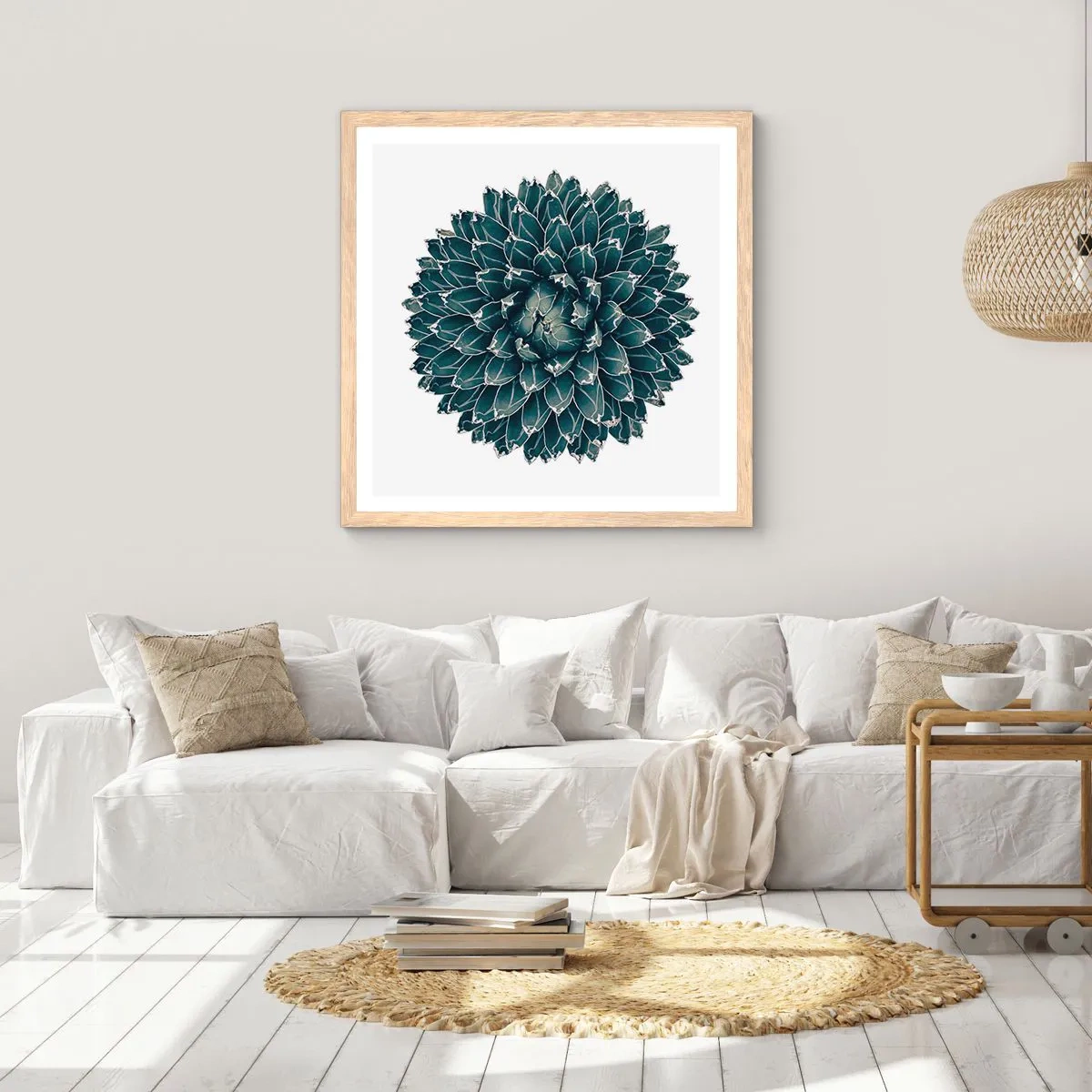 Plakat w ramie jasny dąb - Gwiazda pustyni - 30x30 cm