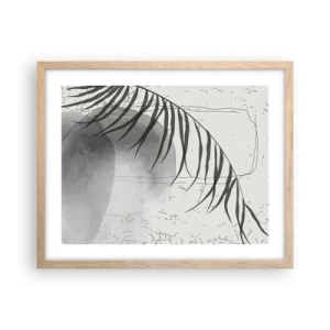 Plakat w ramie jasny dąb - Subtelna egzotyka natury - 50x40 cm