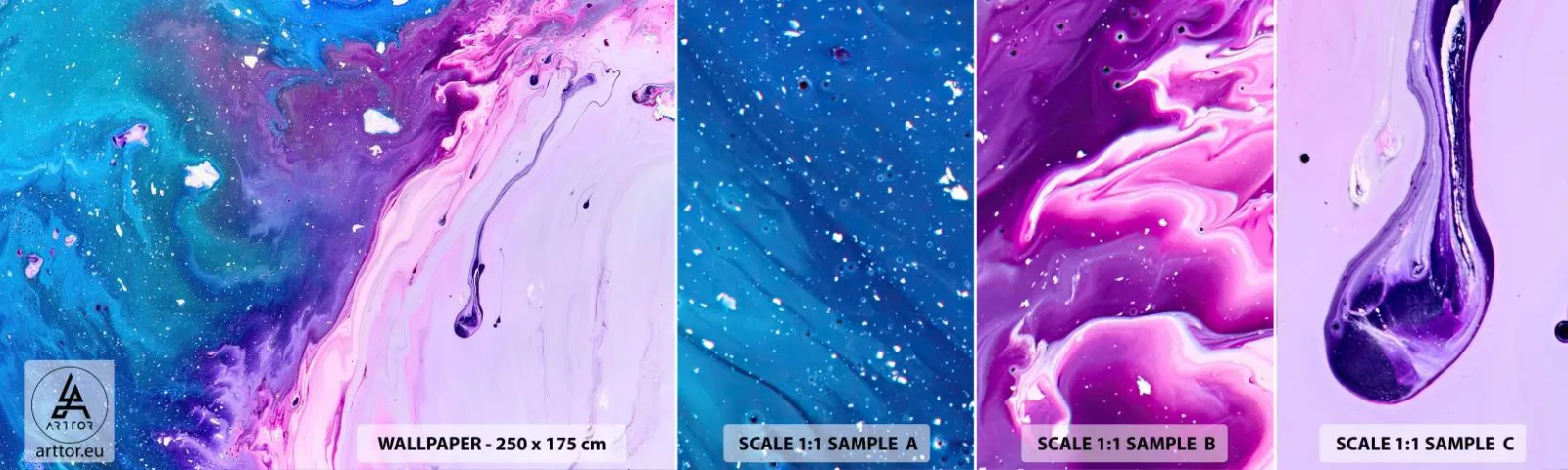 Fototapeta Próbka Samoprzylepna Deluxe Sticker - Yin i yang - Abstrakcja, Sztuka, Malarstwo - 100x30 cm