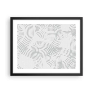 Plakat w czarnej ramie - Nie ma prostej drogi - 50x40 cm
