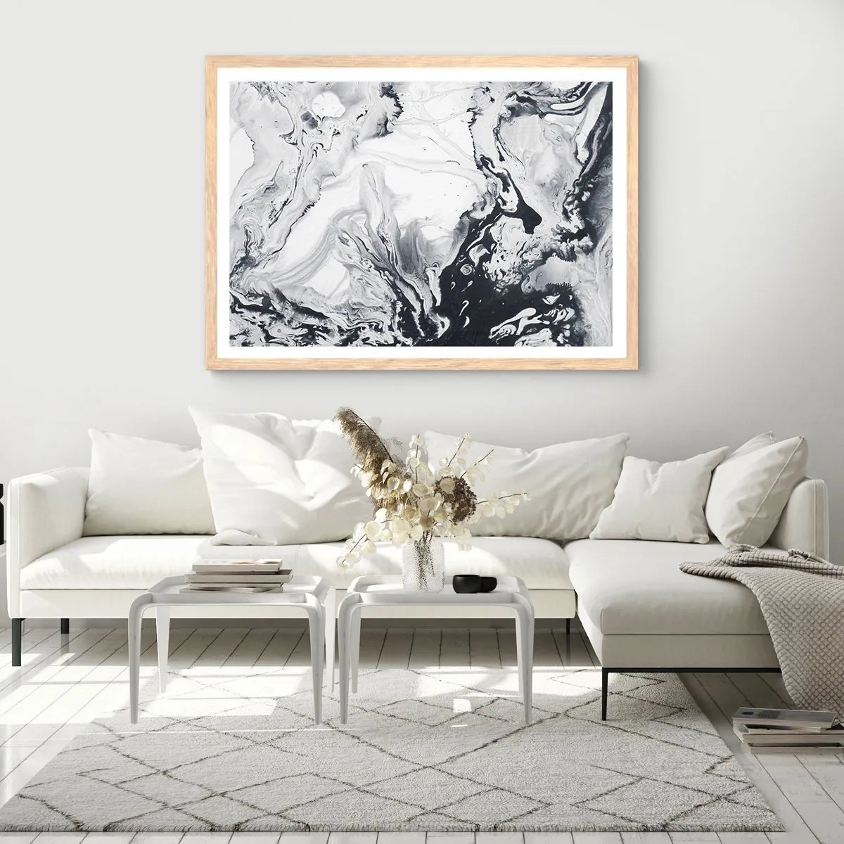 Plakat w ramie jasny dąb - Wnętrze Ziemi - 70x50 cm