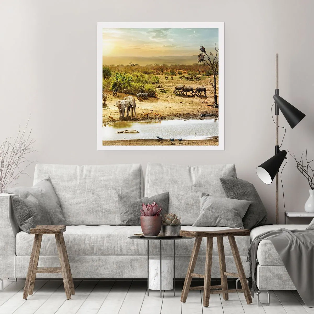 Plakat - "Z Edenu zaś wypływała rzeka…" - 50x50 cm