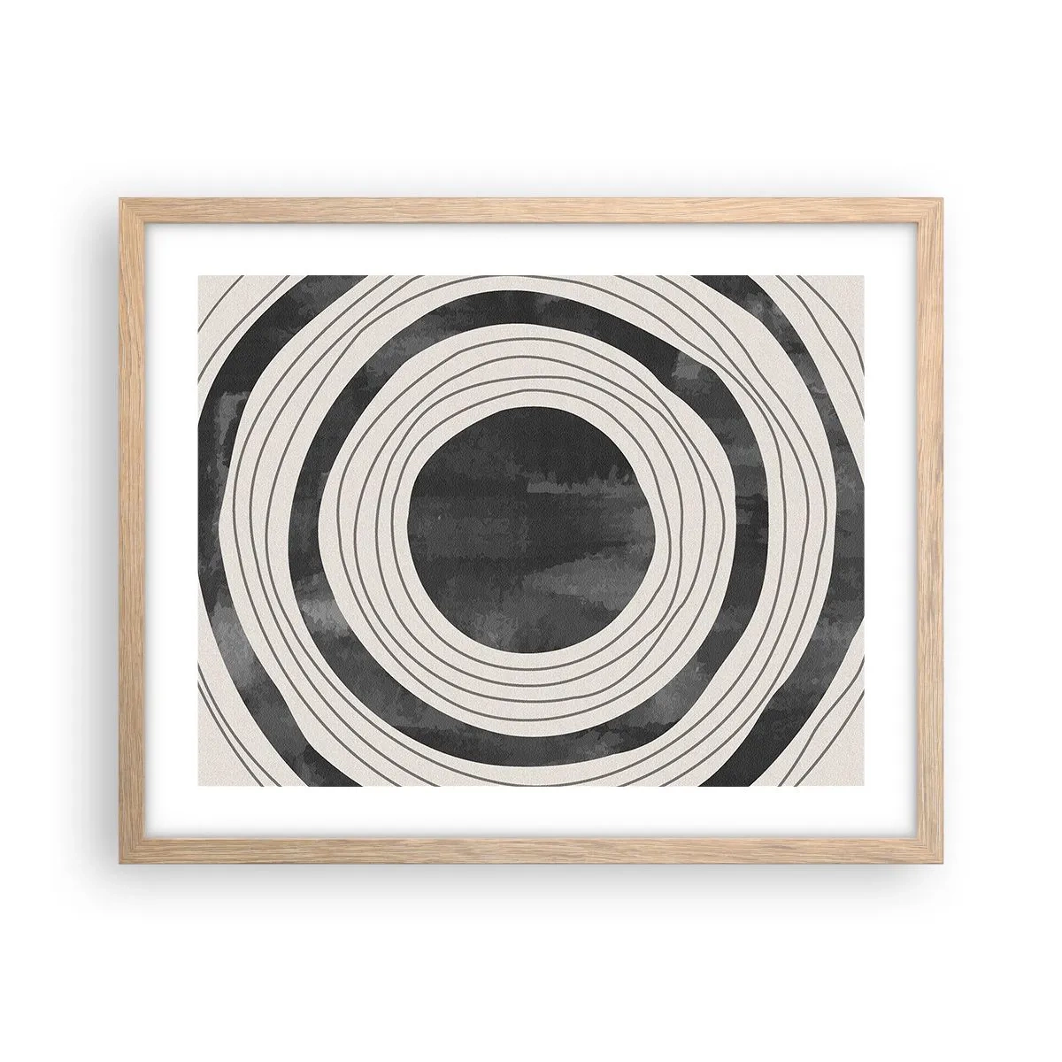 Plakat w ramie jasny dąb - W samo sedno - 50x40 cm