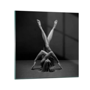Obraz na szkle - Geometria nagości - 50x50 cm