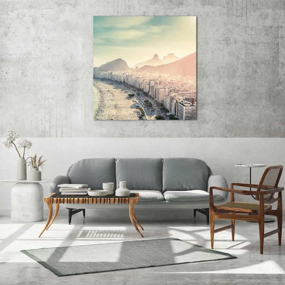 Obraz na szkle - Wieczne wakacje w Rio - 70x70 cm