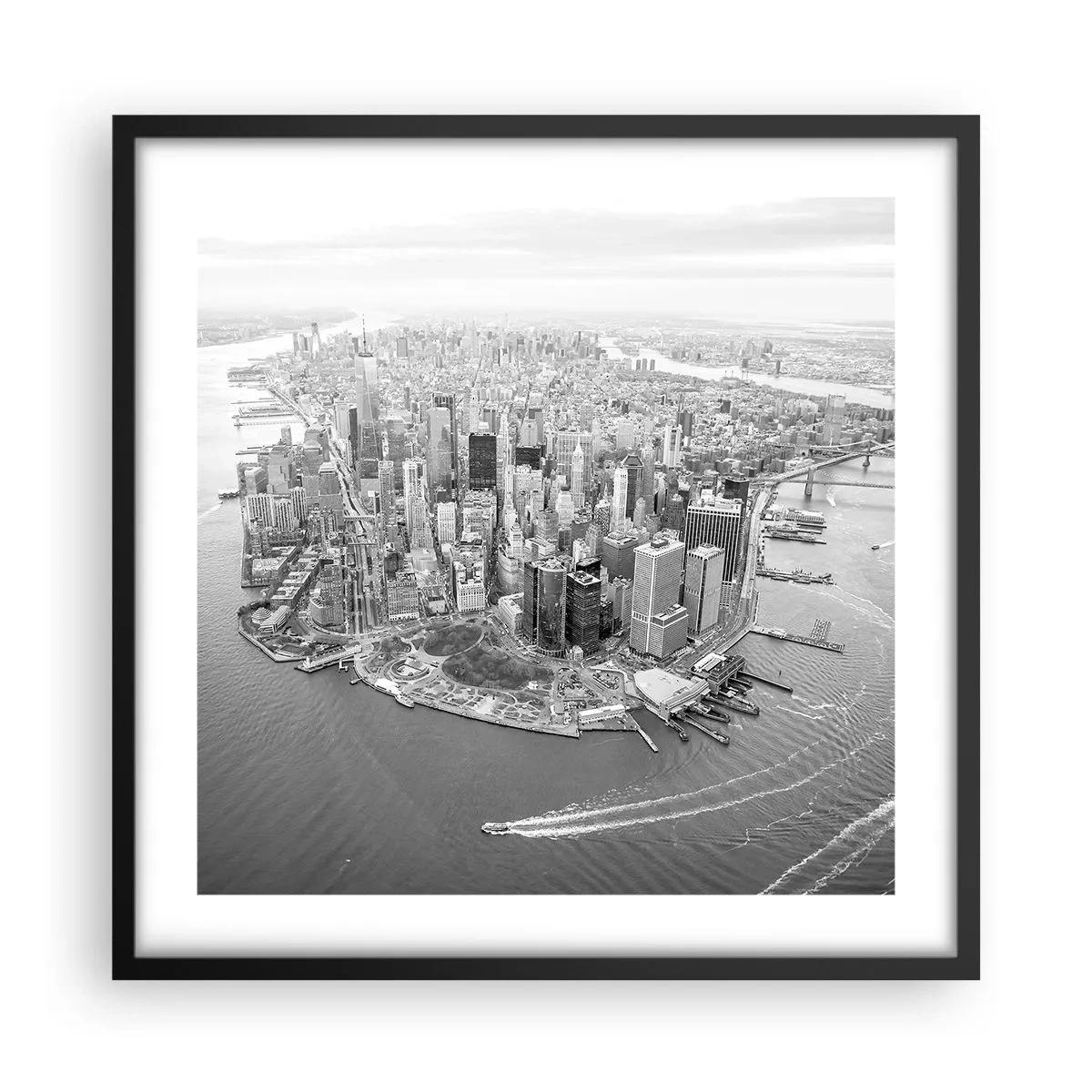 Plakat w czarnej ramie - Jak nie pokochać? - 50x50 cm