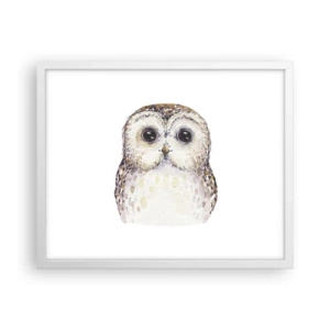 Plakat w białej ramie - Spójrz mi w oczy - 50x40 cm