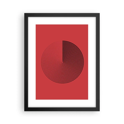 Plakat w czarnej ramie - Ruch kolisty - 30x40 cm